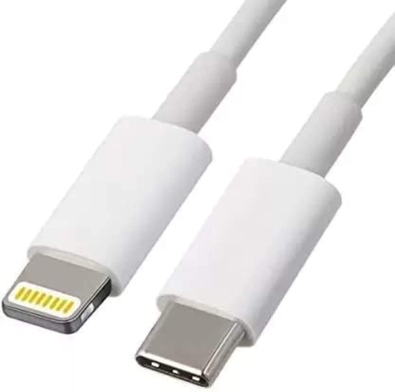 كابل نقل بيانات و شحن USB من فئه C الي لايتننج، ابيض - 1م