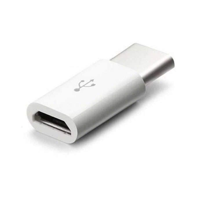 HP Micro USB to USB-C Adapter - White, HP036GBWHT0TW