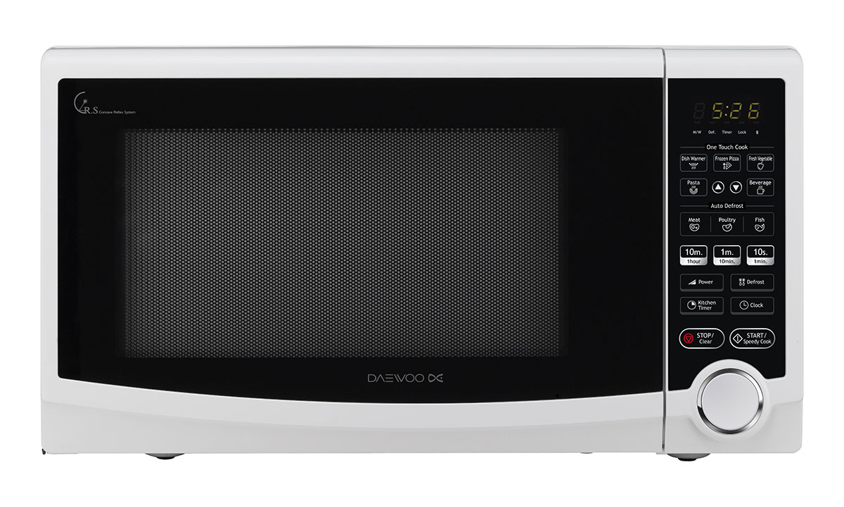 Daewoo Microwave With Grill, 50 Liters, 1000 Watt, White - KOG-188H