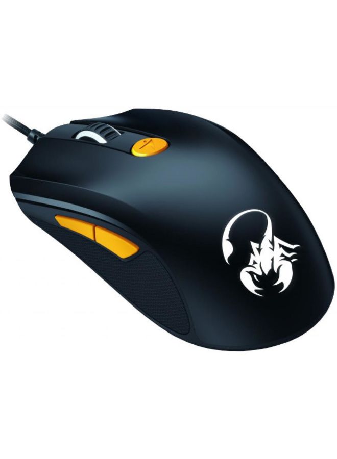 Genius Scorpion Wired Mouse, Black and Orange - M8-610