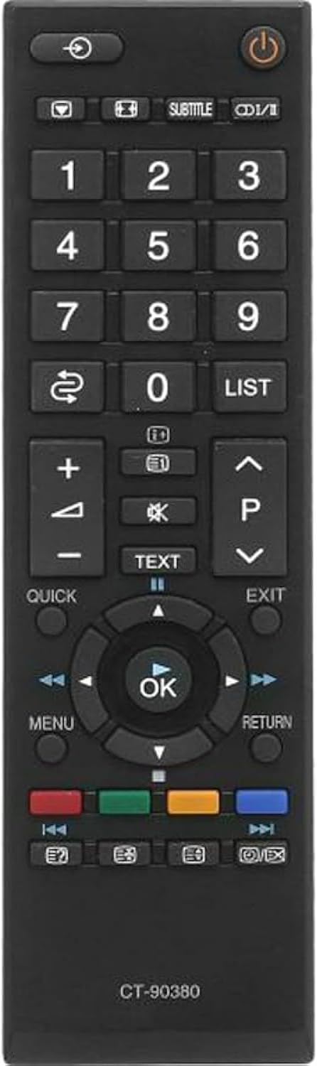 Remote Control for Toshiba Screen ct-90380 - Black