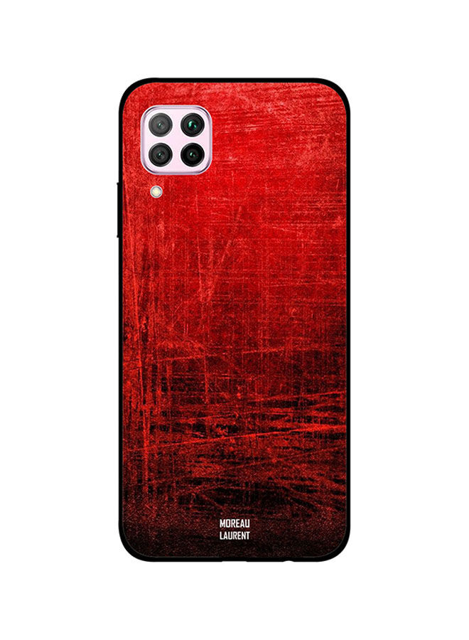 Moreau Laurent Red Vintage Pattern Printed Back Cover for Huawei Nova 7i