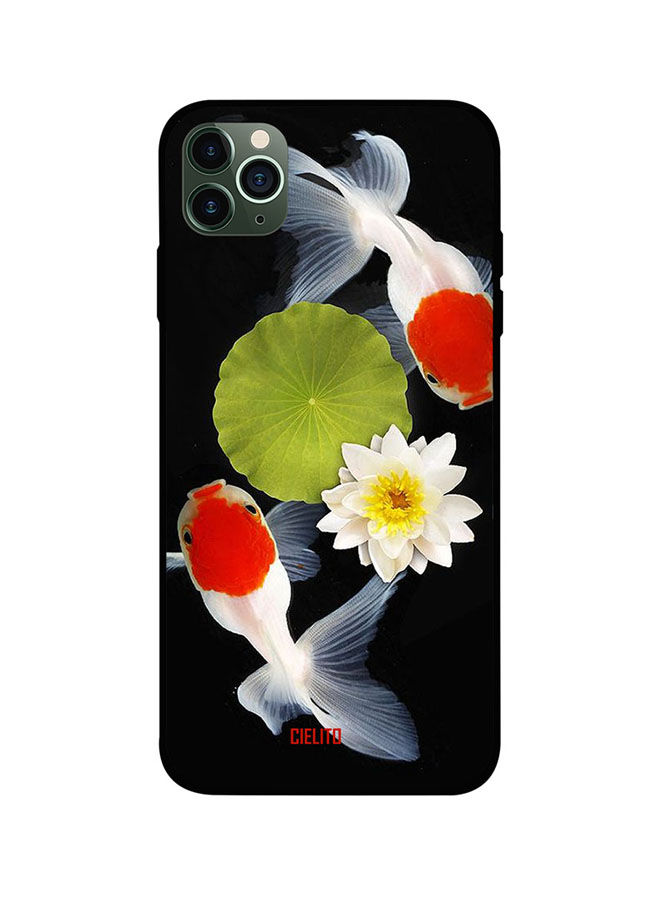 White Fish Flower Printed Back Cover for Apple iPhone 11 Pro Max