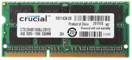 ذاكرة DDR3 كروسيال، 4 جيجا، 1600 ميجاهرتز، اخضر - GT4G3S160BM
