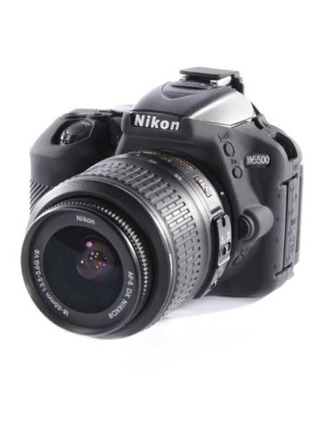 Easy Cover Silicone Case Cover for Nikon D5500 Camera - Black