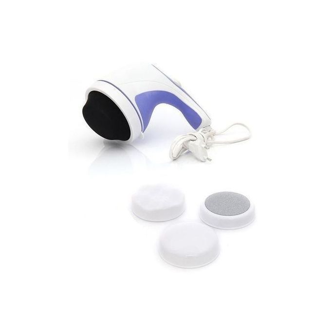 Relax and Spin Tone Hand Held Massager, White and Blue - MA-116