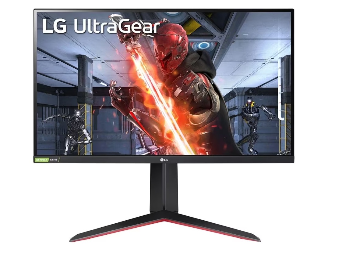 LG Ultra Gear 27 Inch Gaming Monitor, 144Hz, Black - 27GN65R-B