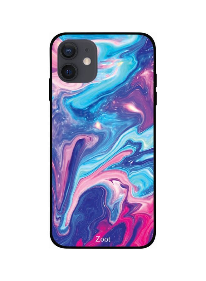 Colorful Marble Printed Back Cover for Apple iPhone 12