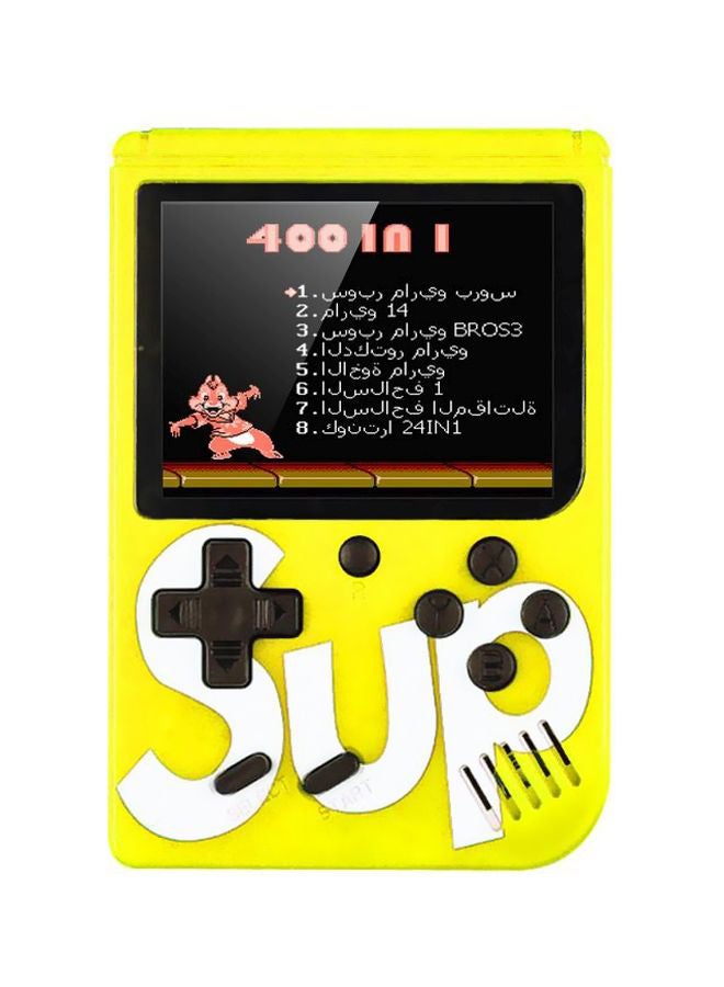 Sup 400 In 1 Portable Retro Handheld Console, Yellow - DM02369