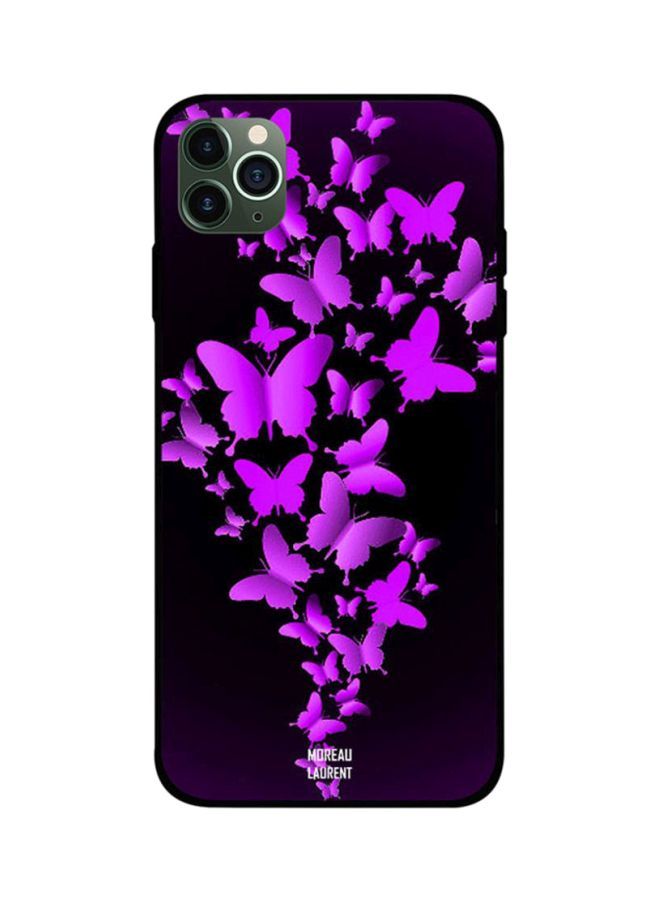 Purple Butterflies Printed Back Cover for Apple iPhone 11 Pro