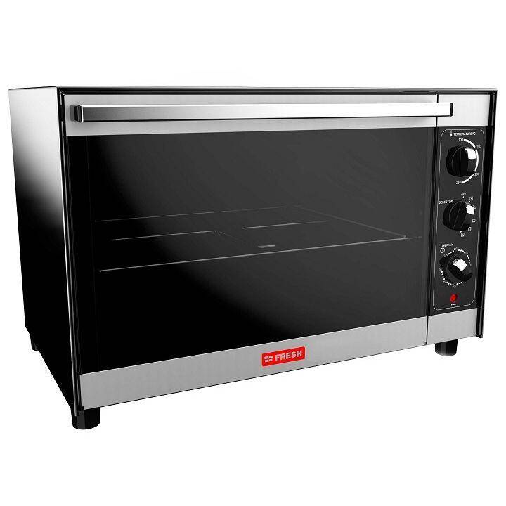 Fresh Elementi Electric Oven with Grill and Fan, 48 Liters, Black