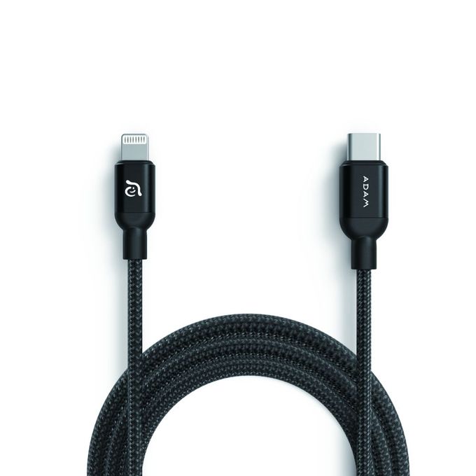 Adam Elements Peak II USB -C to Lightning Cable, 1.2 Meter, Black - C120B