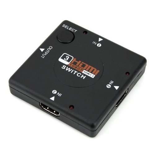 HDMI Switch, 3 Ports - Black