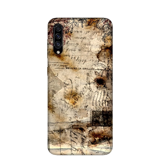 Silicone Map Pattern Back Cover For Samsung A30s