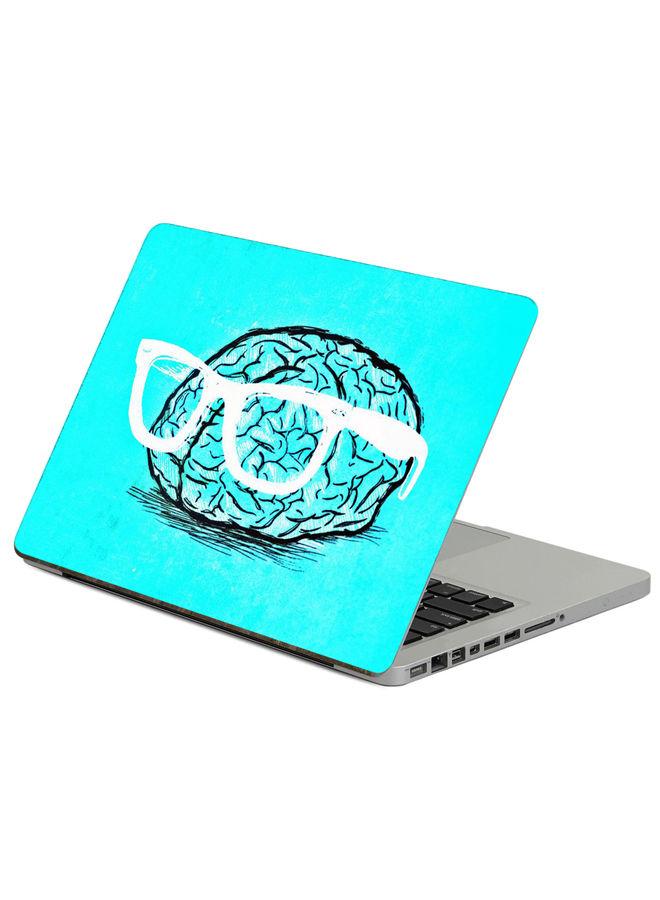 Brain Glasses Printed Laptop sticker 13.3 inch