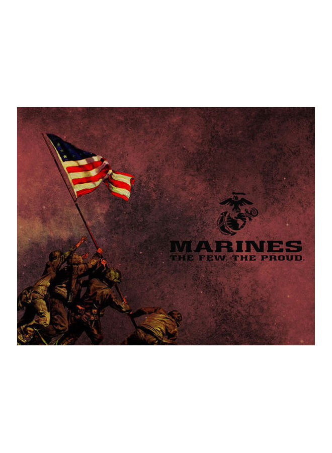 لاصقة حماية بطبعة عبارة Marines The Few, The Proud لابل ايفون X