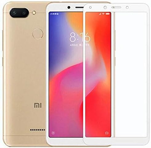 5D Tempered Glass Screen Protector for Xiaomi Redmi 6A - Transparent with White Frame