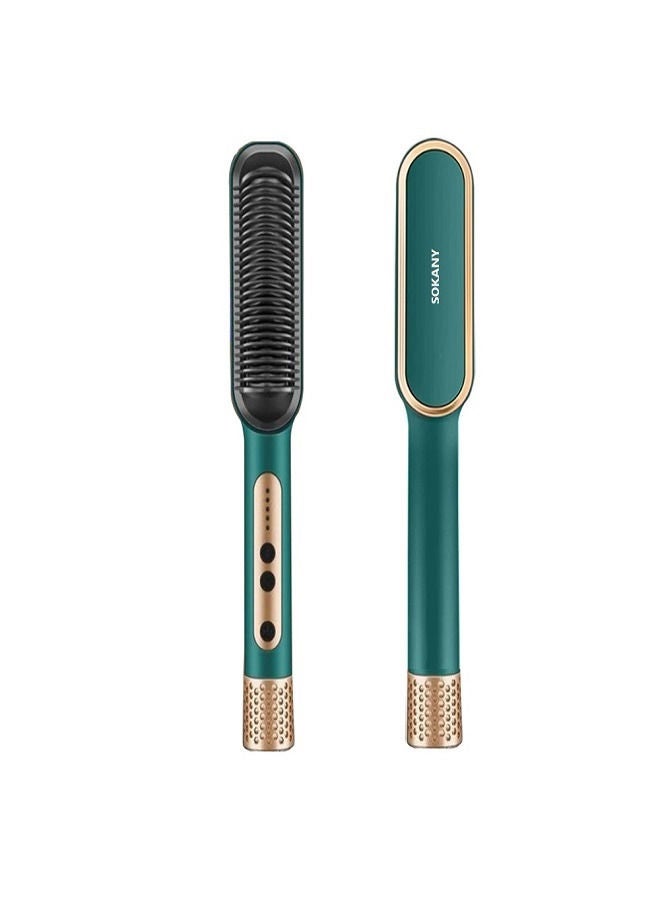 Sokany Thermal Hair Comb, 950F, Green - SK-1008