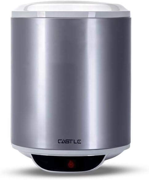Castle Electric Digital Water Heater, 50 Liters, Silver - WH1050-D