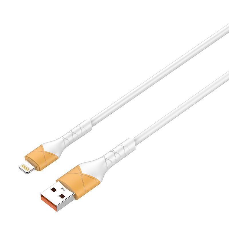 Ldnio USB-A to Lightning Charging Cable, 1 Meter, 30W, White - LS801