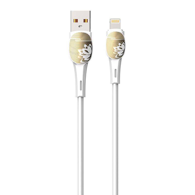 Ldnio USB to Lightning Charging Cable, 1 Meter, 30W, White - LS831