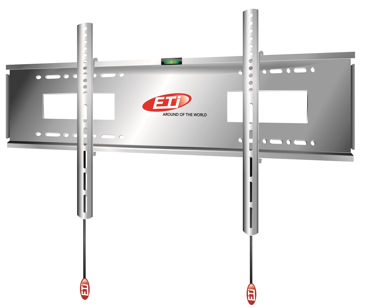 حامل حائط للتلفزيون اي تي اى، مقاس 42:85 بوصة، فضي - BSL200