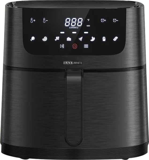 Black and White Air Fryer, 8.5 Liters, 1800 Watts, Grey - AF-085SD
