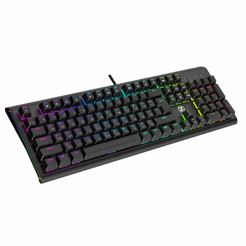 Techno Zone Wired Gaming Keyboard, Black - E26