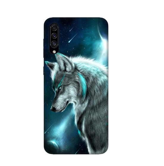 Silicone Wolf Pattern Back Cover For Samsung A30s