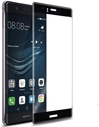 Glass Screen Protector for Huawei P9 - Transparent with Black Frame