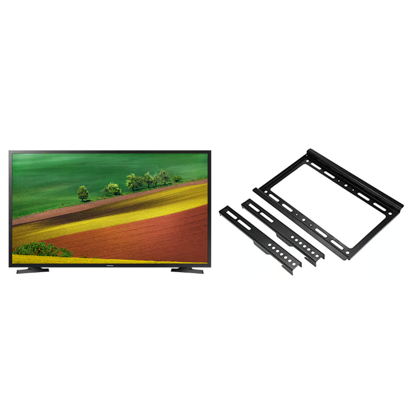 Samsung 32 Inch HD Smart LED TV With Built-in Receiver - 32T5300AUXEG With Wall mount for 14 to 42 inch TV - Black