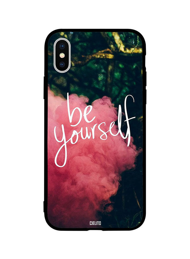 Be Yourself Printed Back Cover for Apple iPhone XS