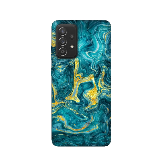 Marble Blue Gold Printed Back Cover for Samsung Galaxy A13 Lite