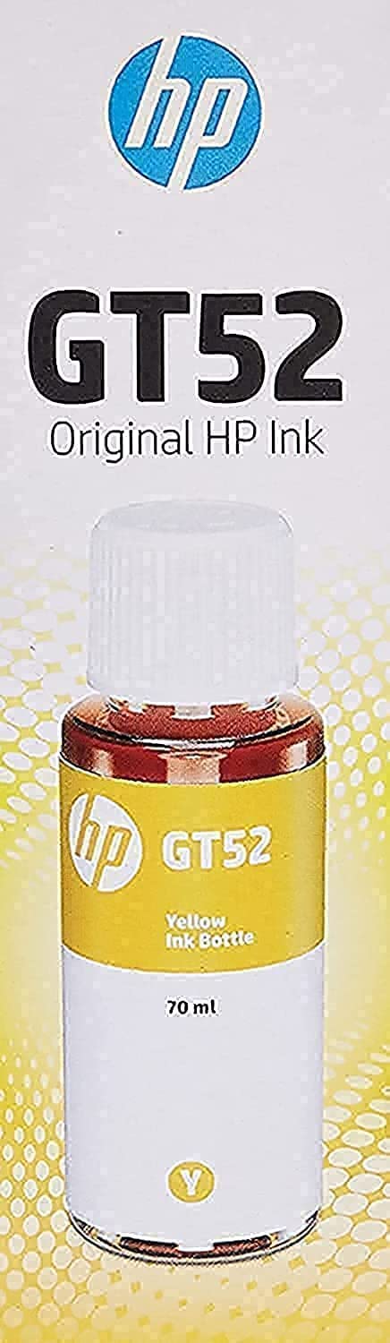 زجاجة حبر اتش بي GT52Y، حجم 70 مل، اصفر - HP-M0H56AE