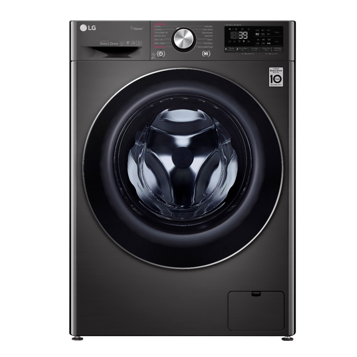 LG Vivace Front Load Automatic Washing Machine, 9 KG, Black Steel- F4R5VYG2E