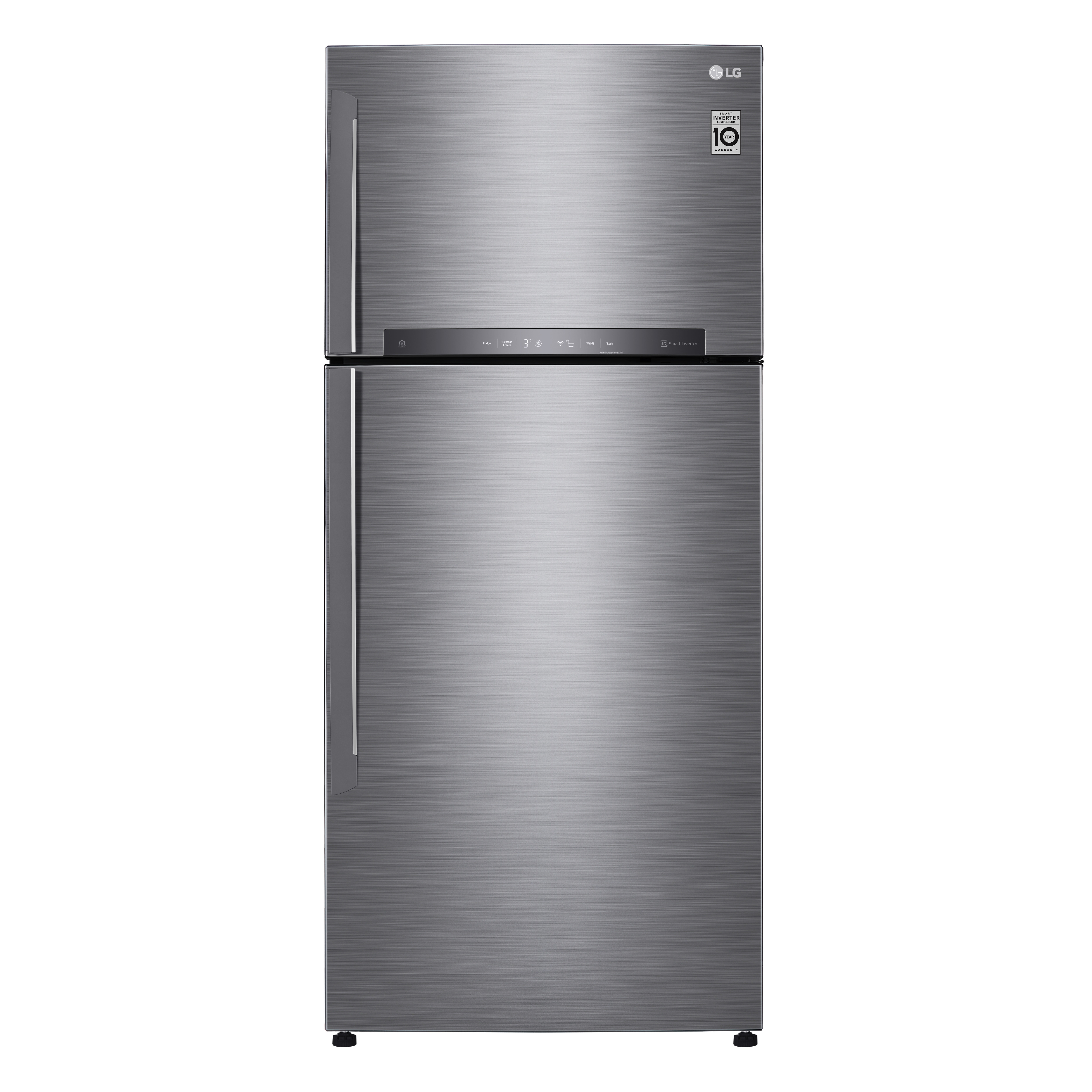 LG Top Freezer Refrigerator with Inverter Motor, No Frost, 506 Liters, Silver - GN-H722HLHL