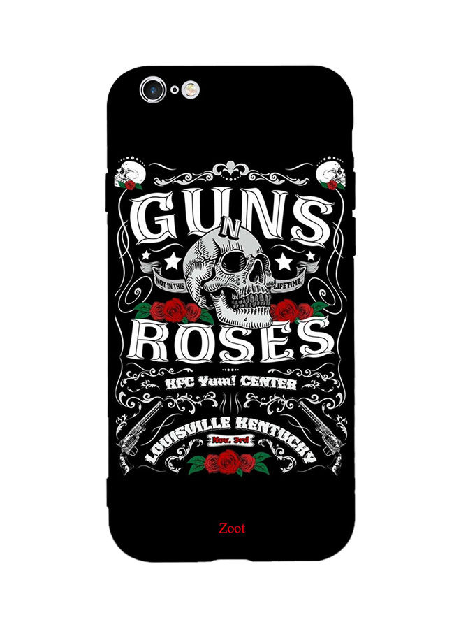 جراب ظهر بطبعة عبارة Guns N Roses لابل ايفون 6 بلس