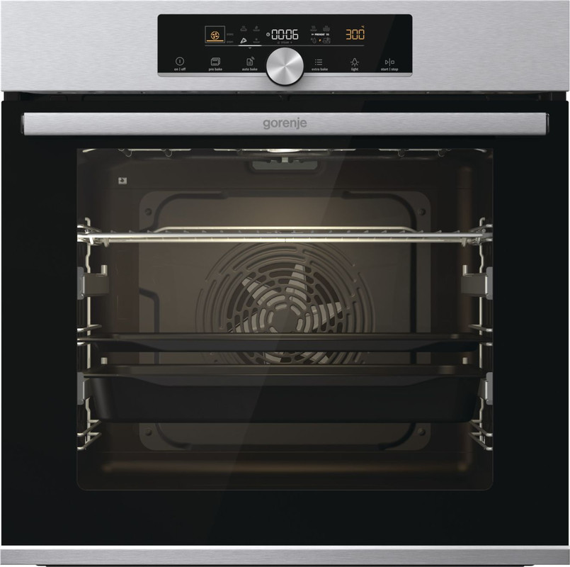 Gorenje Built-in Electric Oven, with Grill, 77 Liters, Black and Stainless Steel- BOS6747A01X