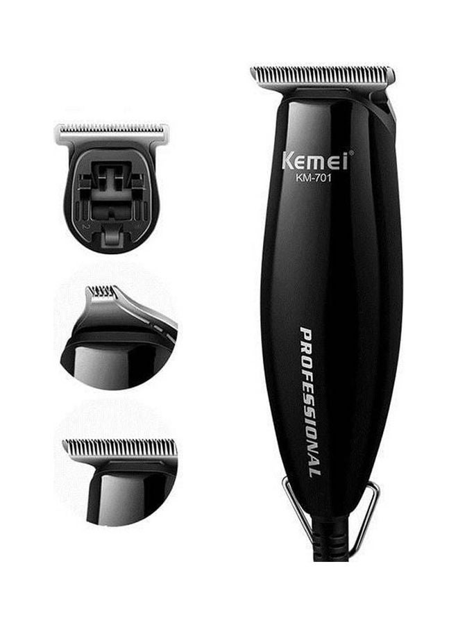 Kemei Electric Hair Trimmer, Black- Km-701