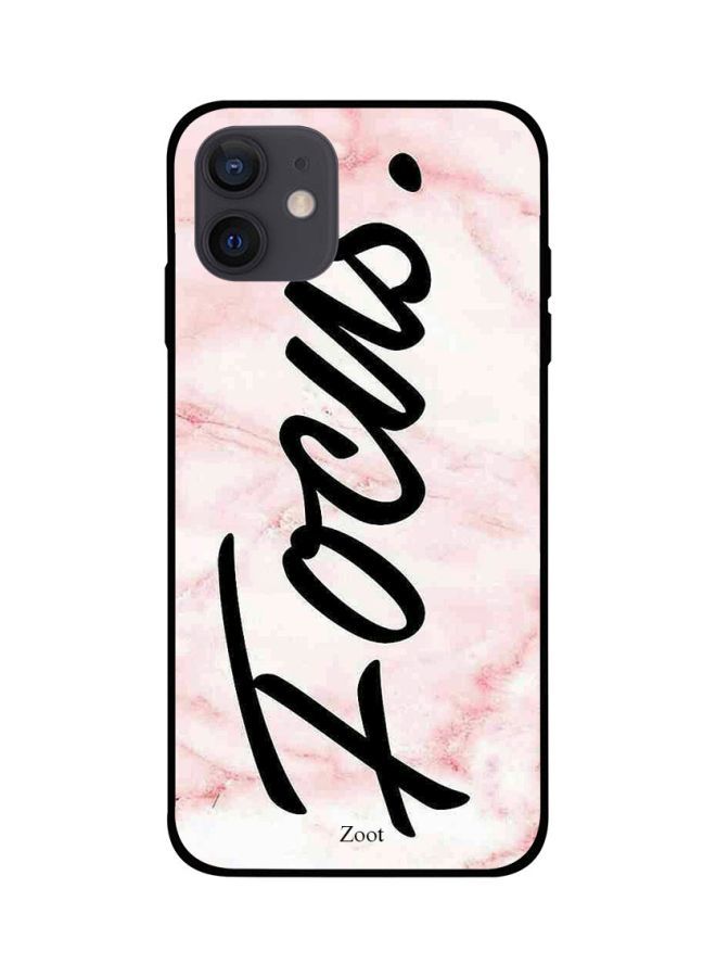 Focus on Pink Printed Back Cover for Apple iPhone 12