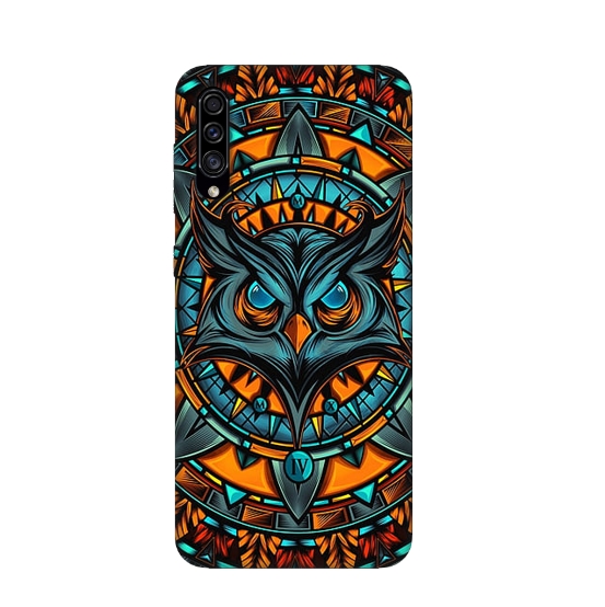 Mandala Owl Printed Back Cover for Samsung Galaxy A50