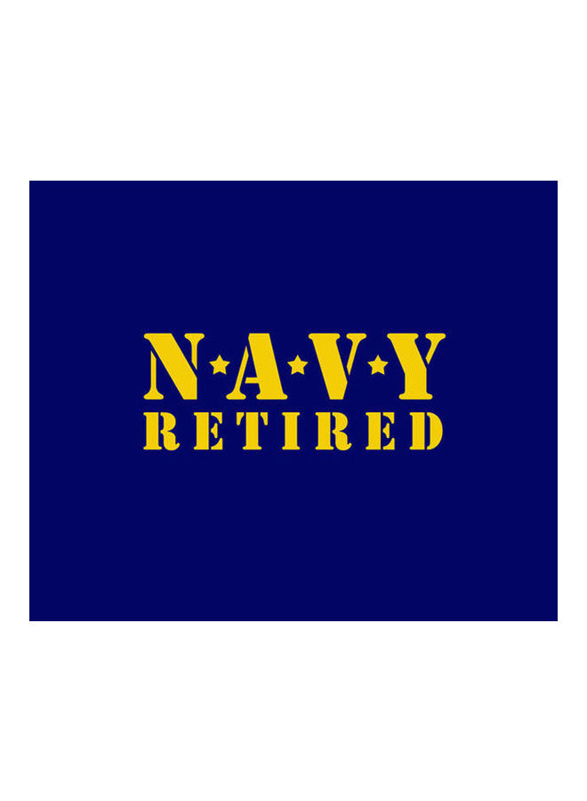 لاصقة حماية بطبعة عبارة Navy Retired لابل ايفون 7