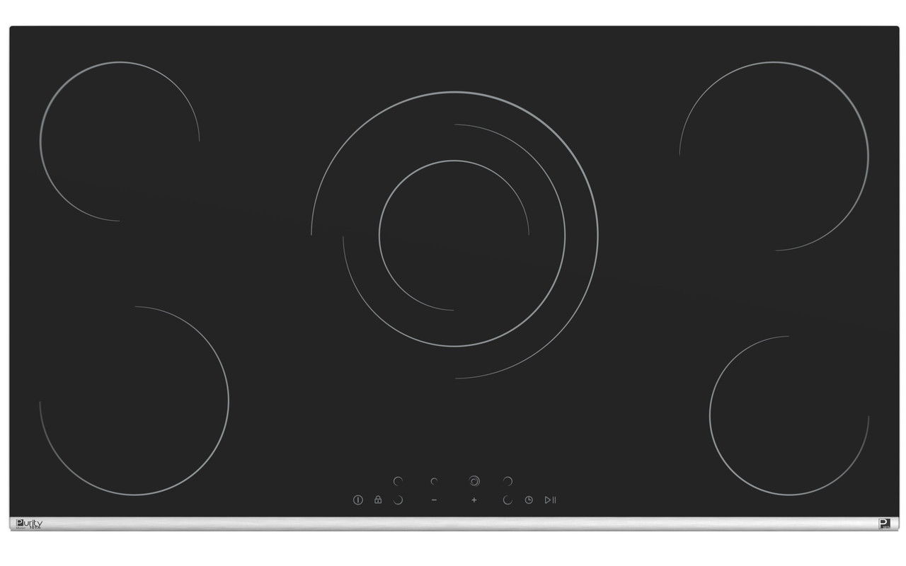 Purity Electric Built-in Hob, 90cm, 5 Burners, Black- MS293