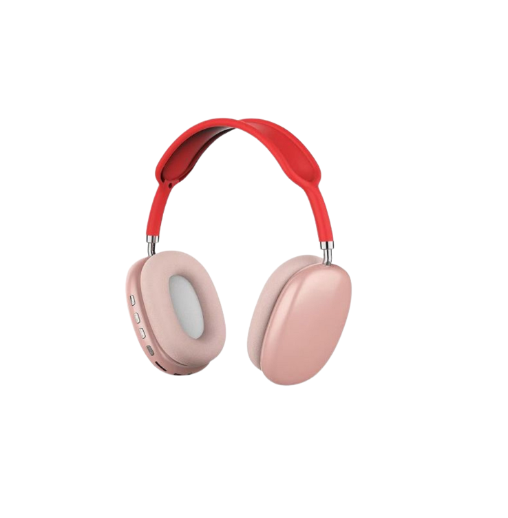 P9 Wireless Headphones with Built-in Microphone - Rose