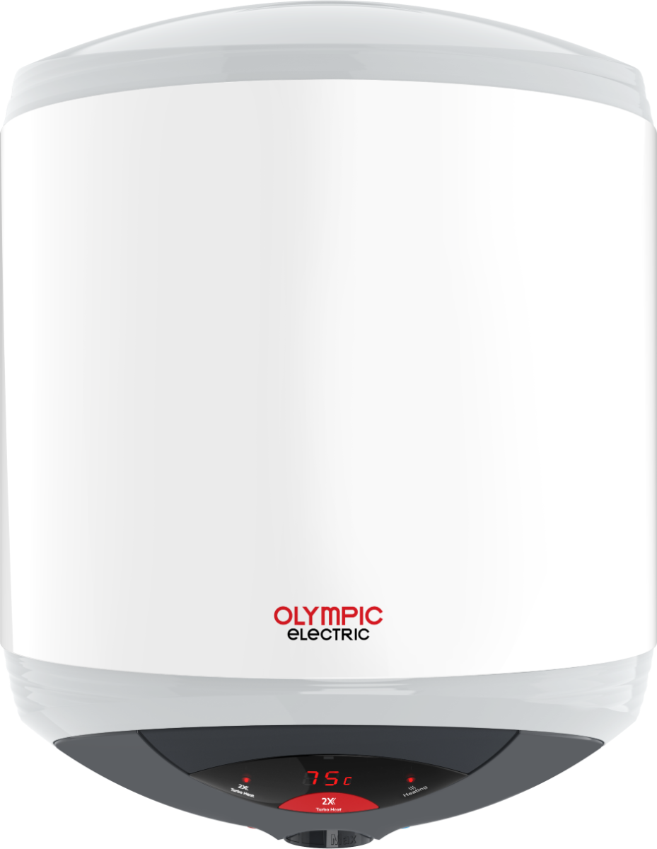 Olympic Electric Hero Turbo Digital Electric Water Heater, 30 Liters, White - 945105436