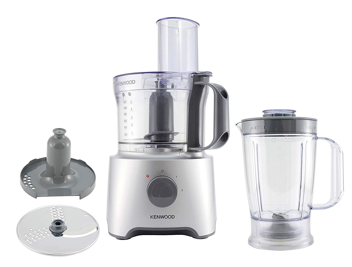 Kenwood Food Processor, 800 Watt, Silver - FDP301S