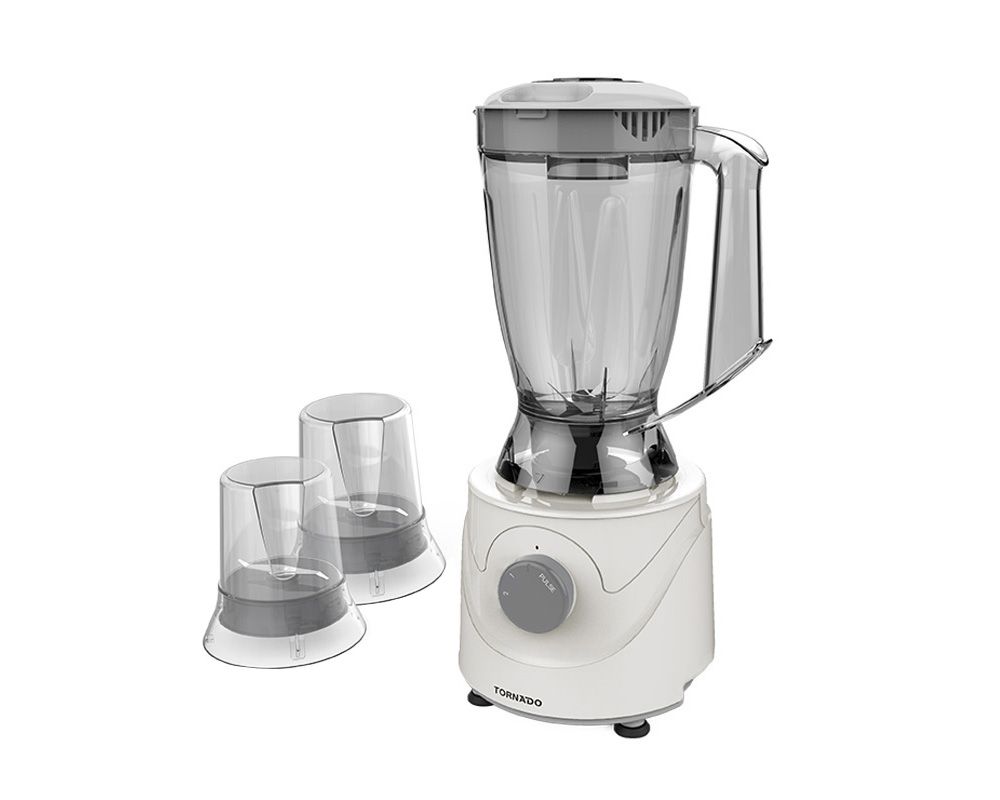 Tornado Blender with 2 Mills, 400 Watt, Gray  - BL400-2-GRAY