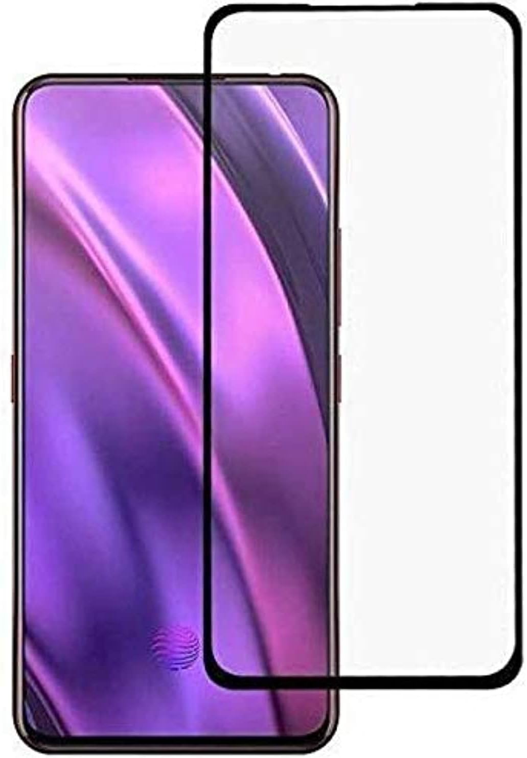 9D Glass Screen Protector for Oppo F11 Pro - Transparent with Black Frame