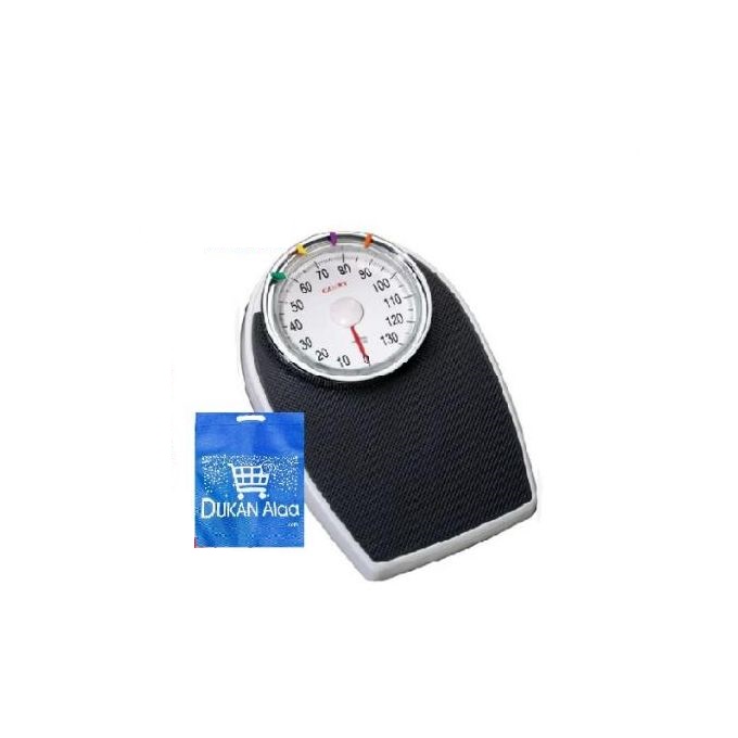 More Mechanical Bathroom Scale, 130KG, Black-  M-SC136B, with Gift Bag