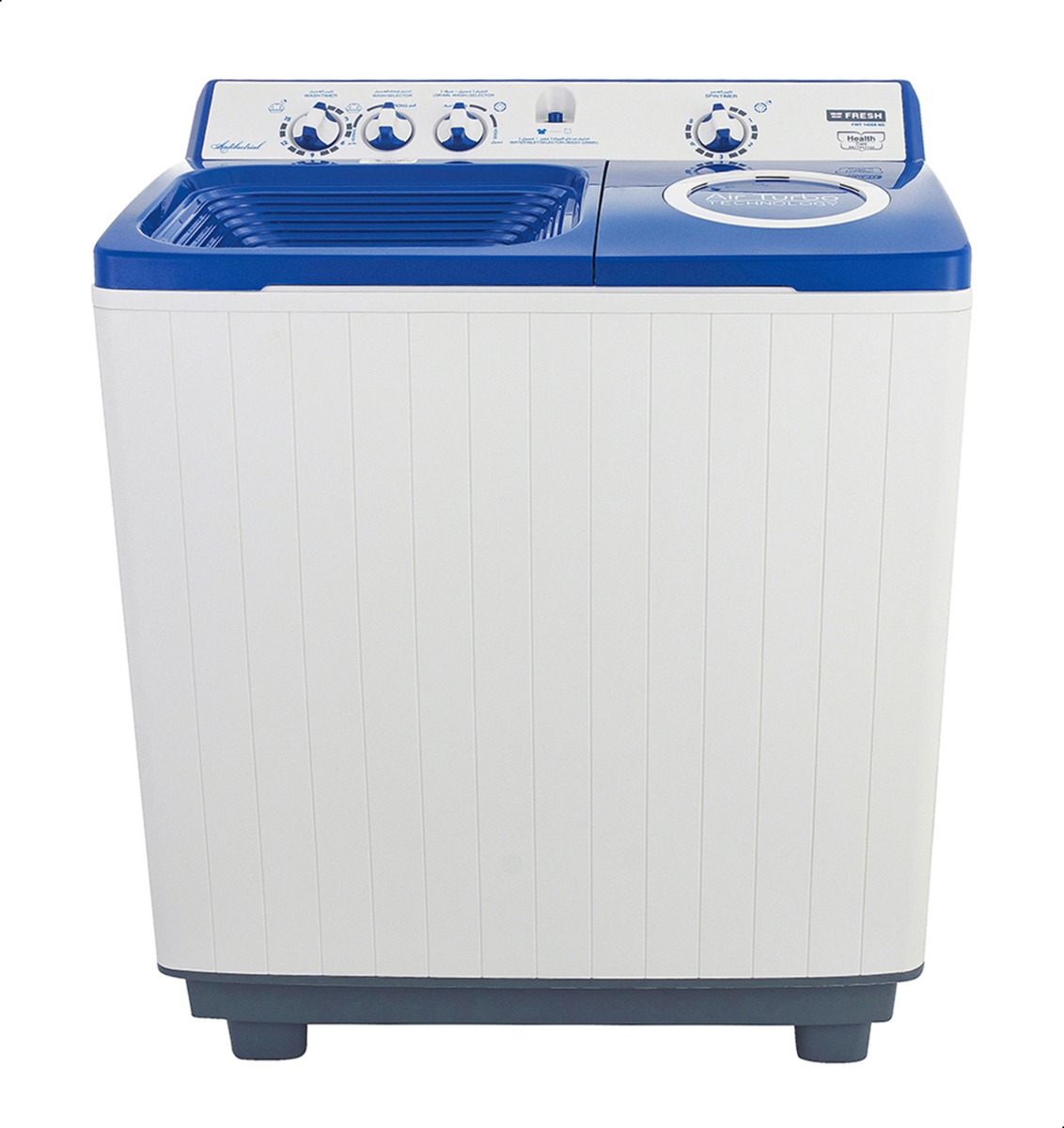 Fresh Top Load Half Automatic Washing Machine, With Dryer, 14 KG, White- FWT14000ND